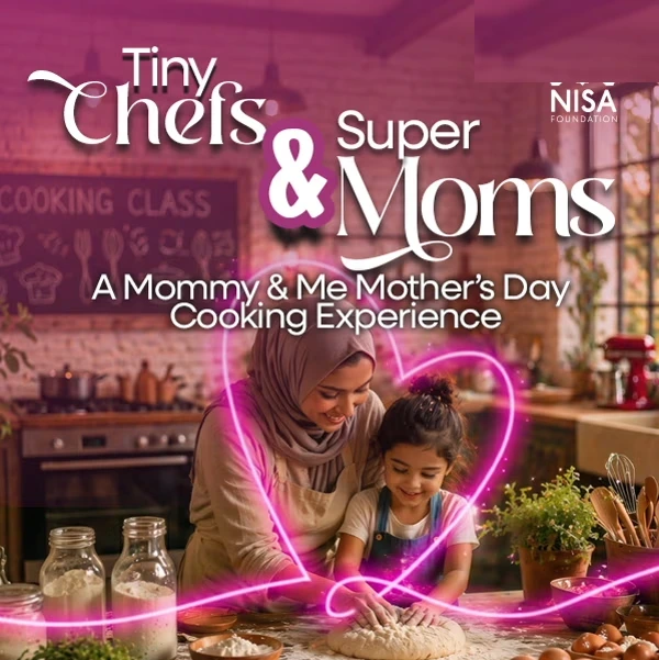 Mother and daughter cooking together in a kitchen